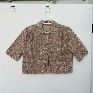 Floral Cropped Blouse